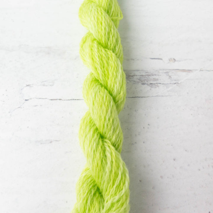 Hand Over Dyed Crewel Wool Yarn - Chartreuse (2203)