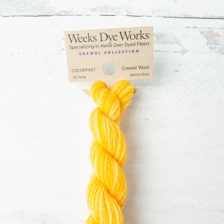 Hand Over Dyed Crewel Wool Yarn - Saffron (2223)