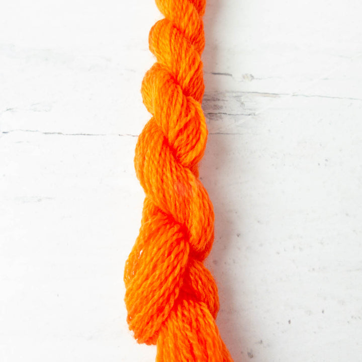 Hand Over Dyed Crewel Wool Yarn - Pumpkin (2228)