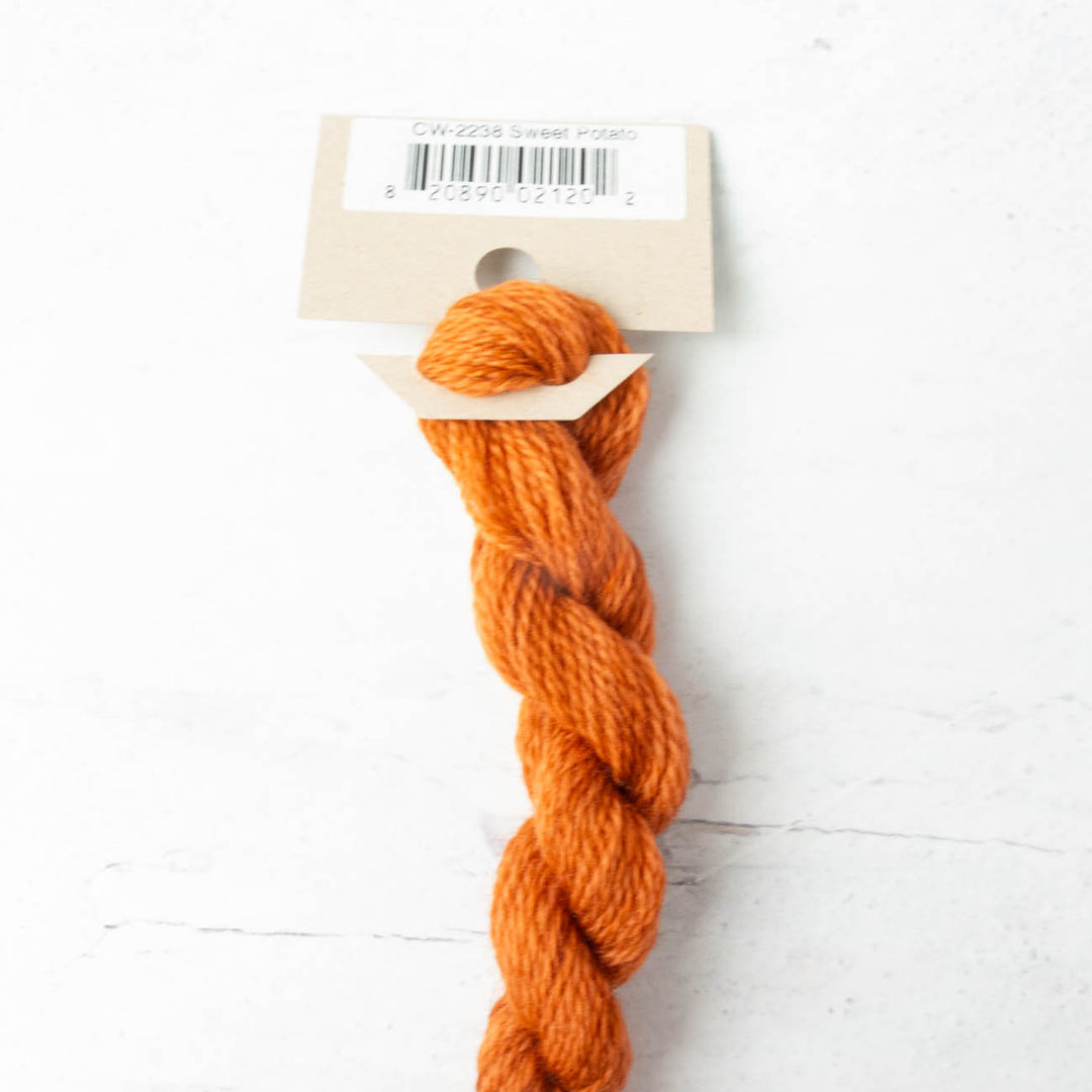 Hand Over Dyed Crewel Wool Yarn - Sweet Potato (2238)