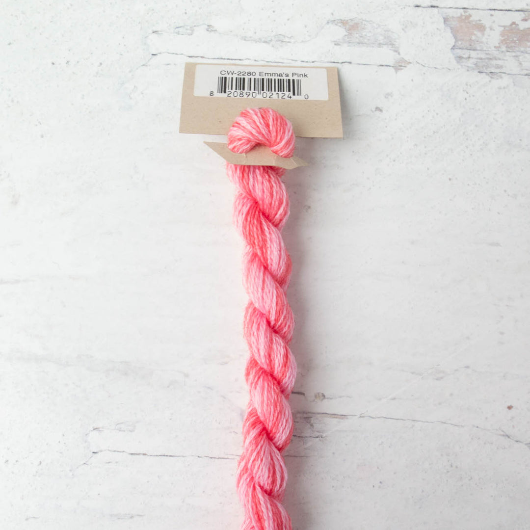 Hand Over Dyed Crewel Wool Yarn - Emma's Pink (2280)