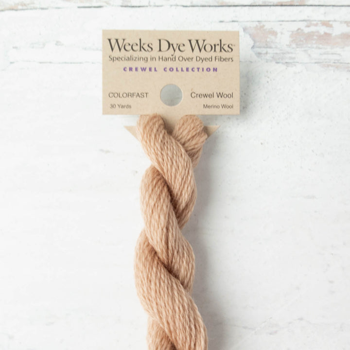 Hand Over Dyed Crewel Wool Yarn - Sand (3500)