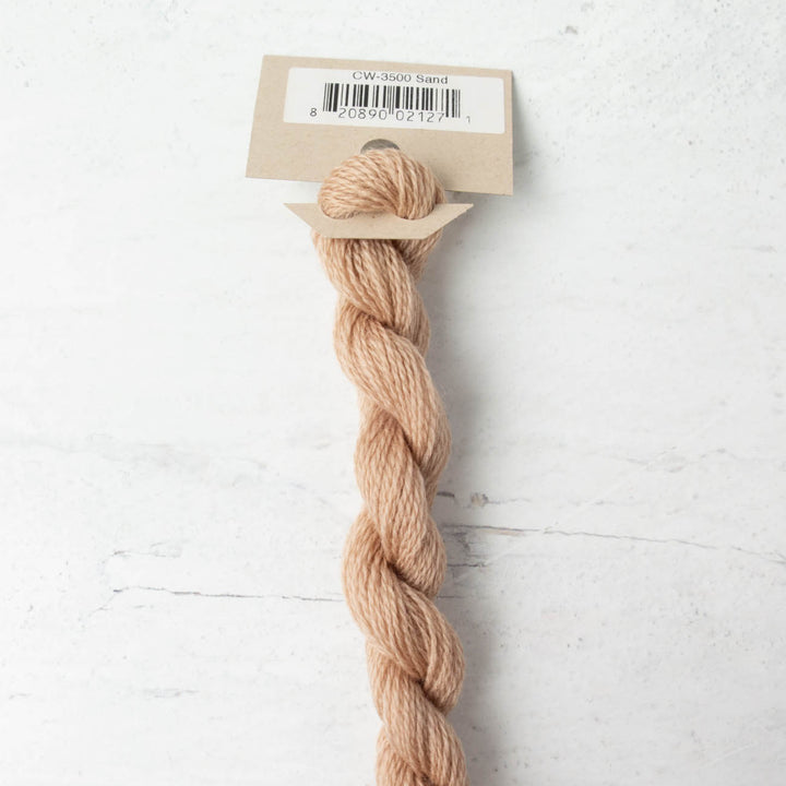 Hand Over Dyed Crewel Wool Yarn - Sand (3500)