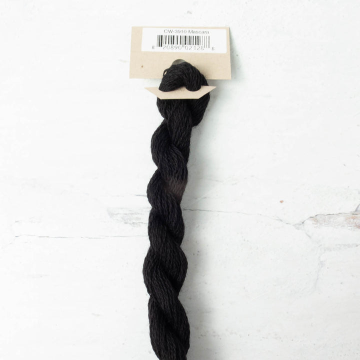 Hand Over Dyed Crewel Wool Yarn - Mascara (3910)