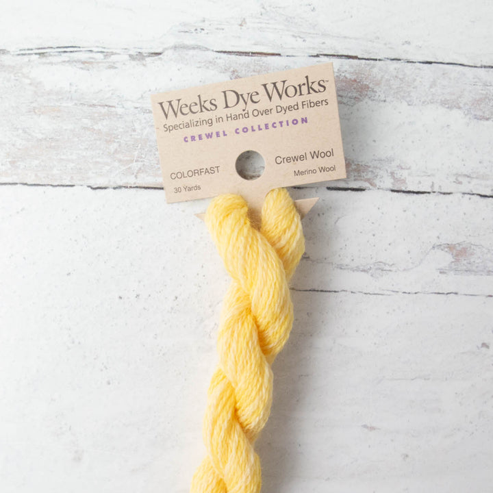 Hand Over Dyed Crewel Wool Yarn - Banana Popsicle (1115)