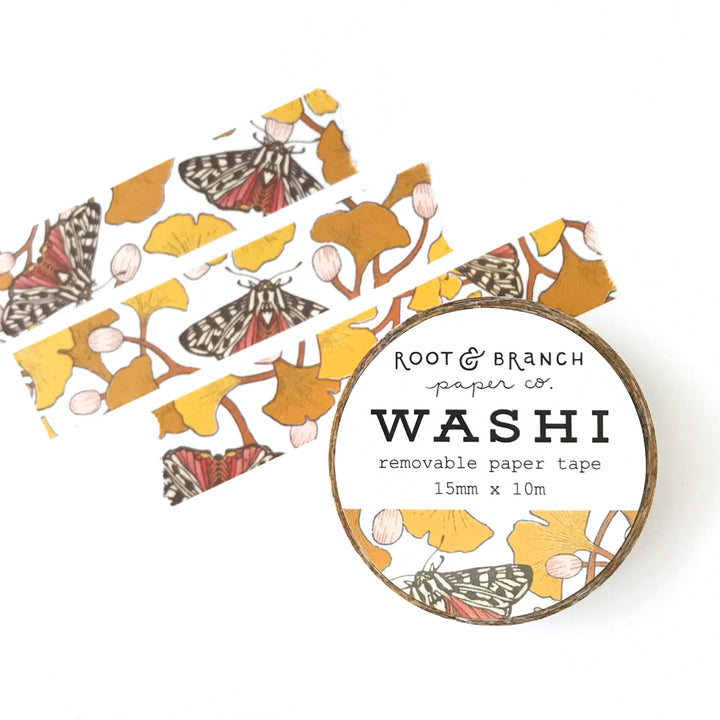 Gingko & Tiger Moth Washi Tape