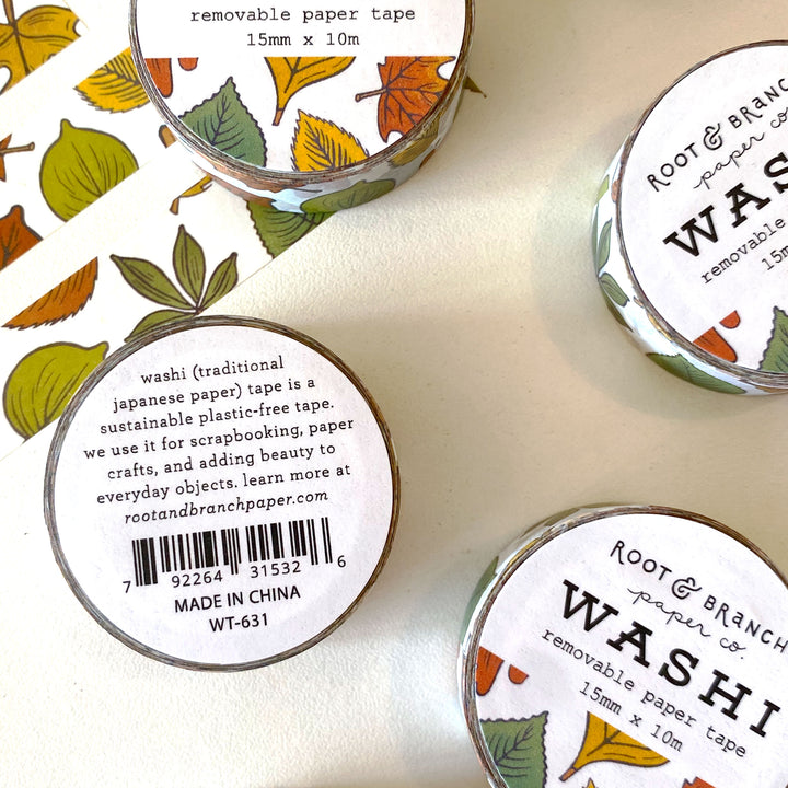 Leaves of North America Washi Tape