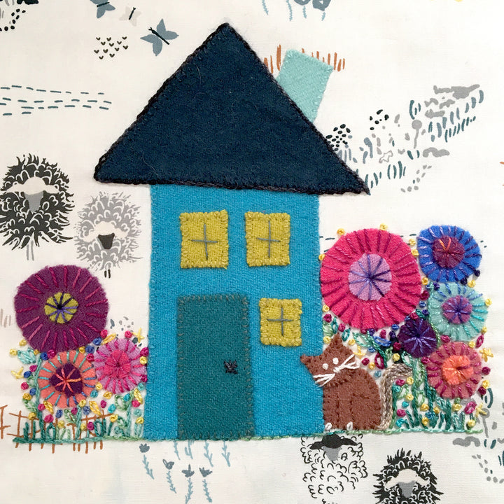 Wendy Williams Wool Applique Pack - Blue Little House