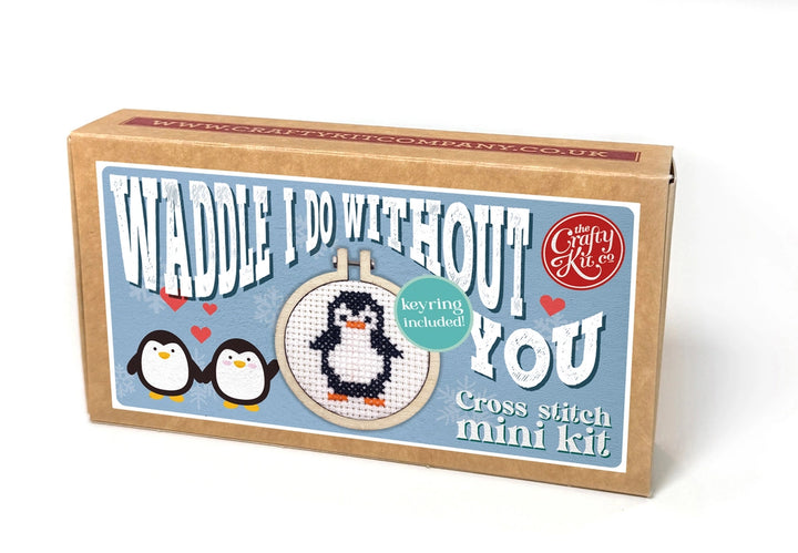 Mini Matchbox Cross Stitch Kit - Waddle I Do Without You