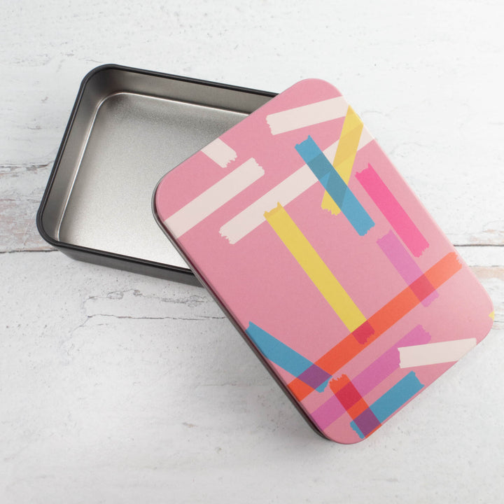Washi Tape Metal Storage Tin