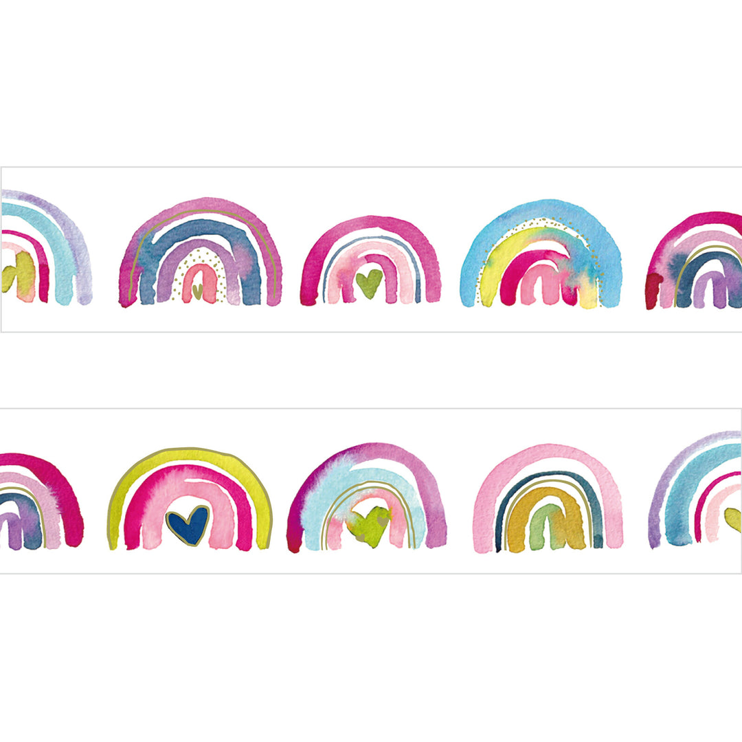 Japanese Washi Tape - Watercolor Rainbows