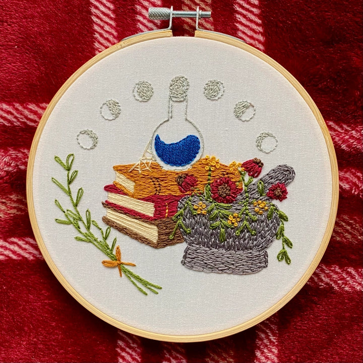 Witch's Apothecary Hand Embroidery Kit