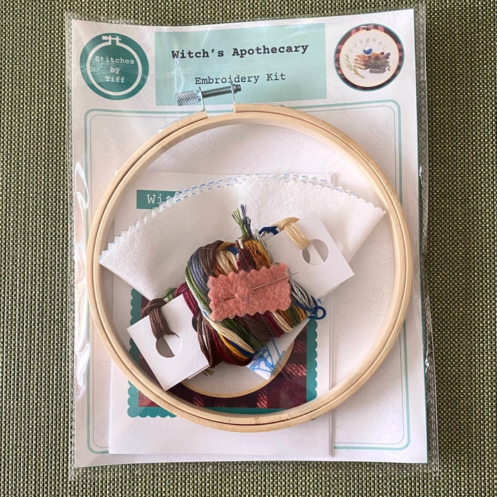 Witch's Apothecary Hand Embroidery Kit