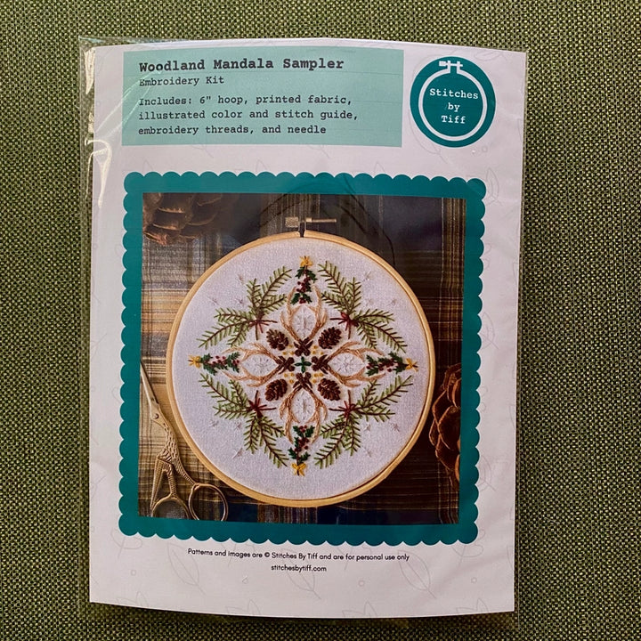 Woodland Mandala Hand Embroidery Kit