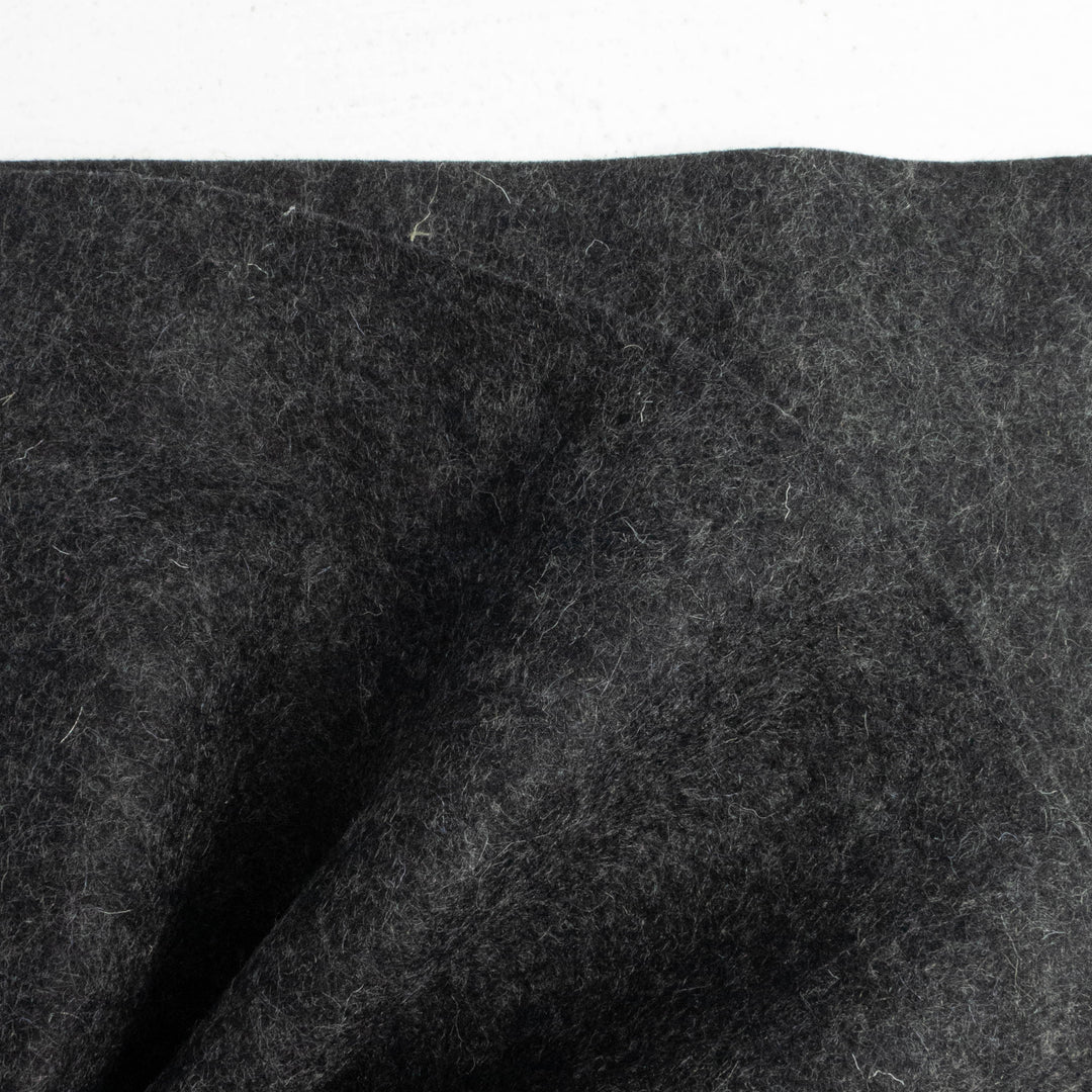 Wool Felt Sheet - Heathered Black (92)