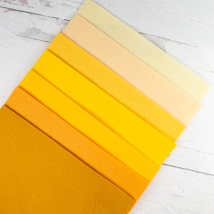 Wool Felt Sheet Collection - Yellow