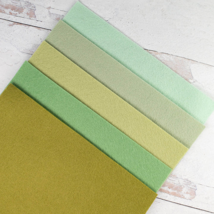 Wool Felt Sheet Collection - Green