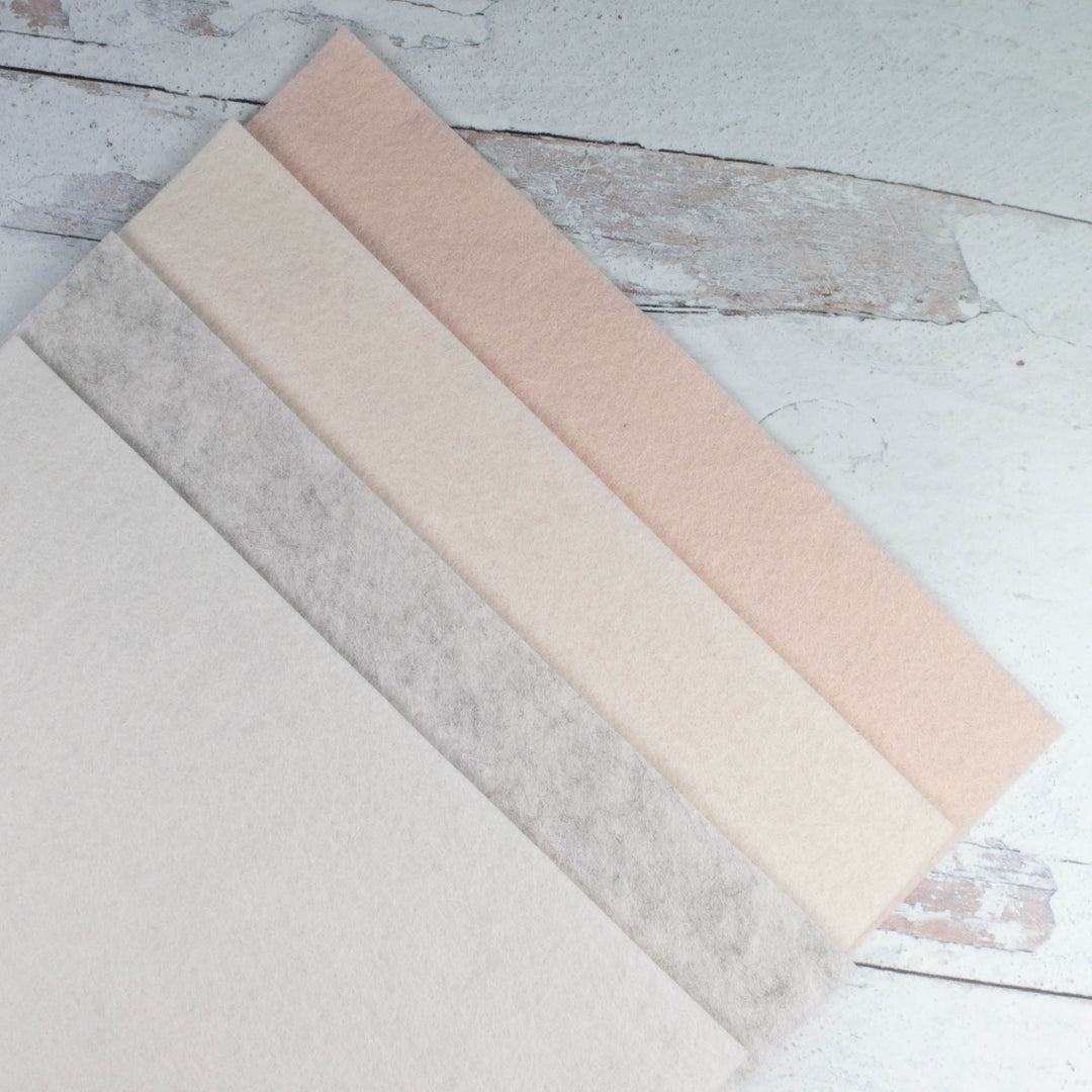 Wool Felt Sheet Collection - Light Neutrals