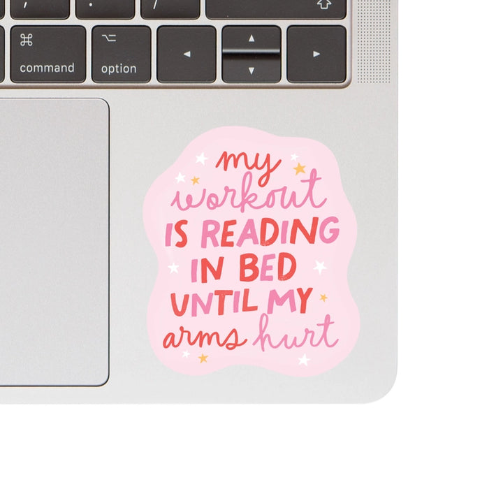 Reading Workout Vinyl Sticker
