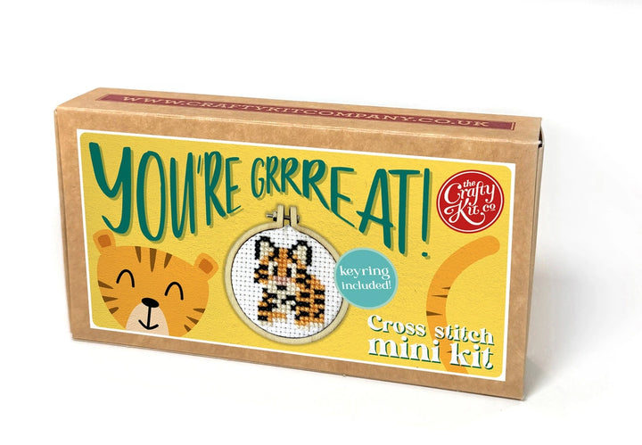 Mini Matchbox Cross Stitch Kit - You're Grrreat!