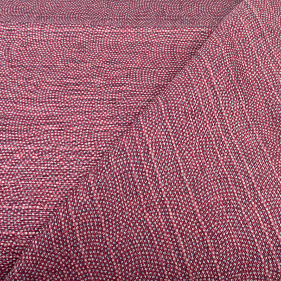 Double-Sided Cotton Dobby Fabric - Blue/Red Dragonflies (SBDS5D24)