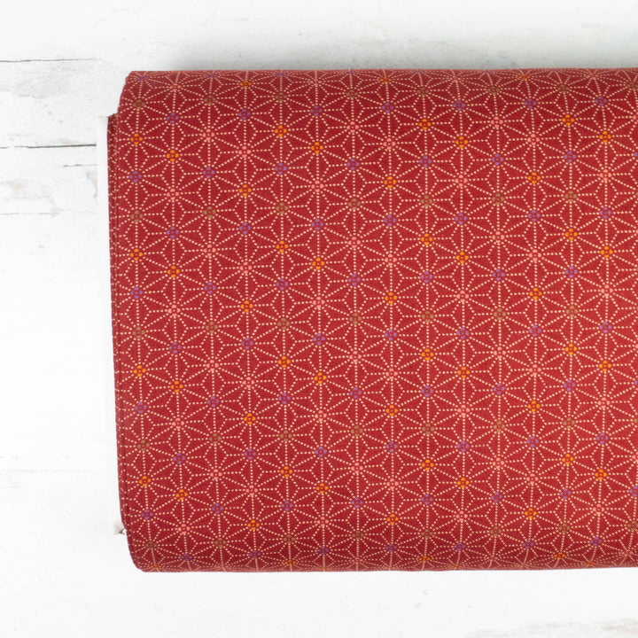 Sevenberry Kasuri : Asa No Ha on Bright Red (SBK27D14)