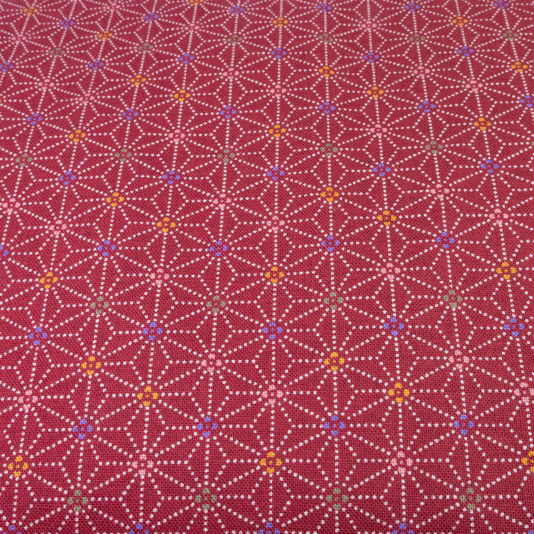 Sevenberry Kasuri : Asa No Ha on Bright Red (SBK27D14)