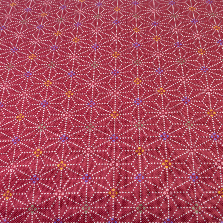 Sevenberry Kasuri : Asa No Ha on Bright Red (SBK27D14)