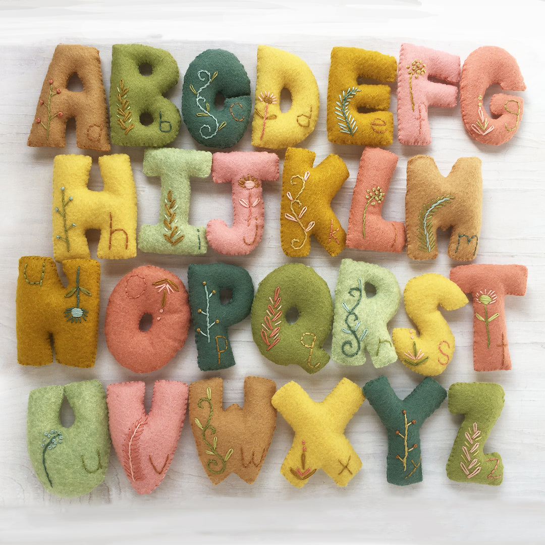 PDF Pattern - Felt Alphabet Letters Sewing Pattern