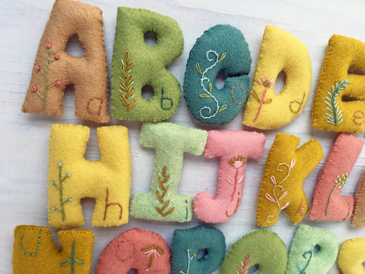 PDF Pattern - Felt Alphabet Letters Sewing Pattern