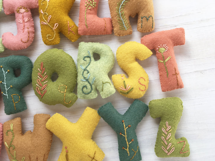 PDF Pattern - Felt Alphabet Letters Sewing Pattern