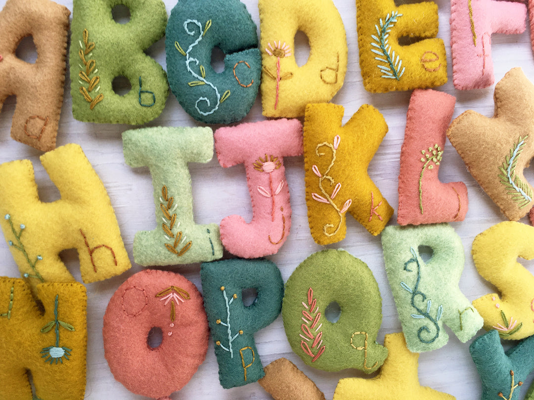 PDF Pattern - Felt Alphabet Letters Sewing Pattern