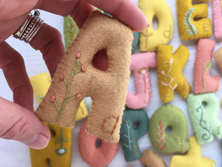 PDF Pattern - Felt Alphabet Letters Sewing Pattern