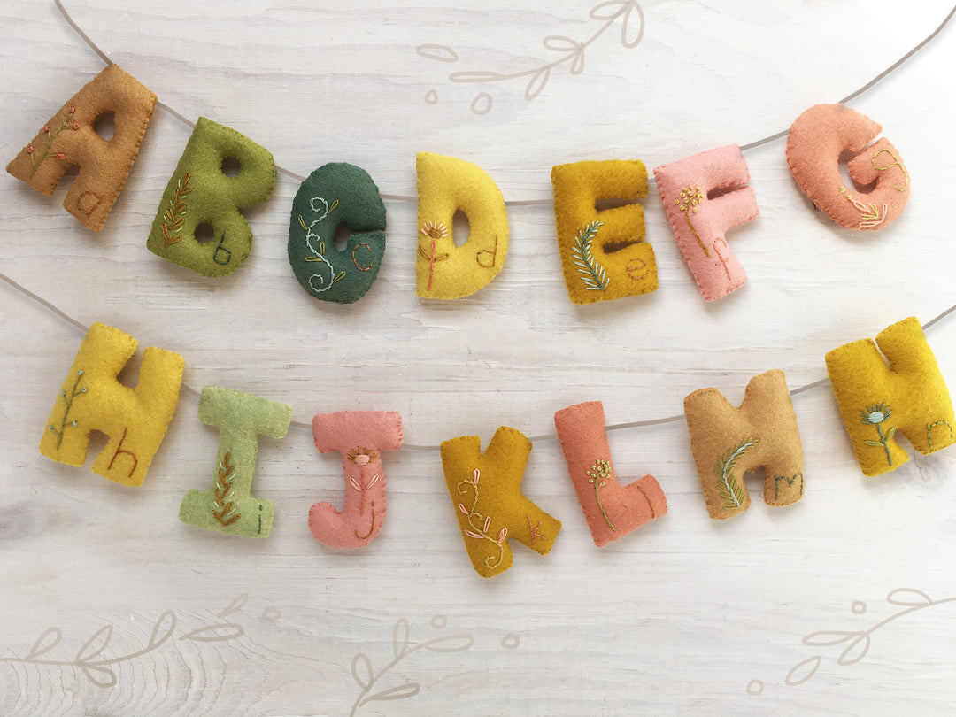 PDF Pattern - Felt Alphabet Letters Sewing Pattern