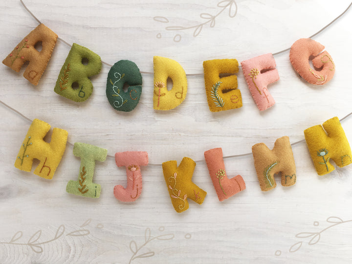 PDF Pattern - Felt Alphabet Letters Sewing Pattern