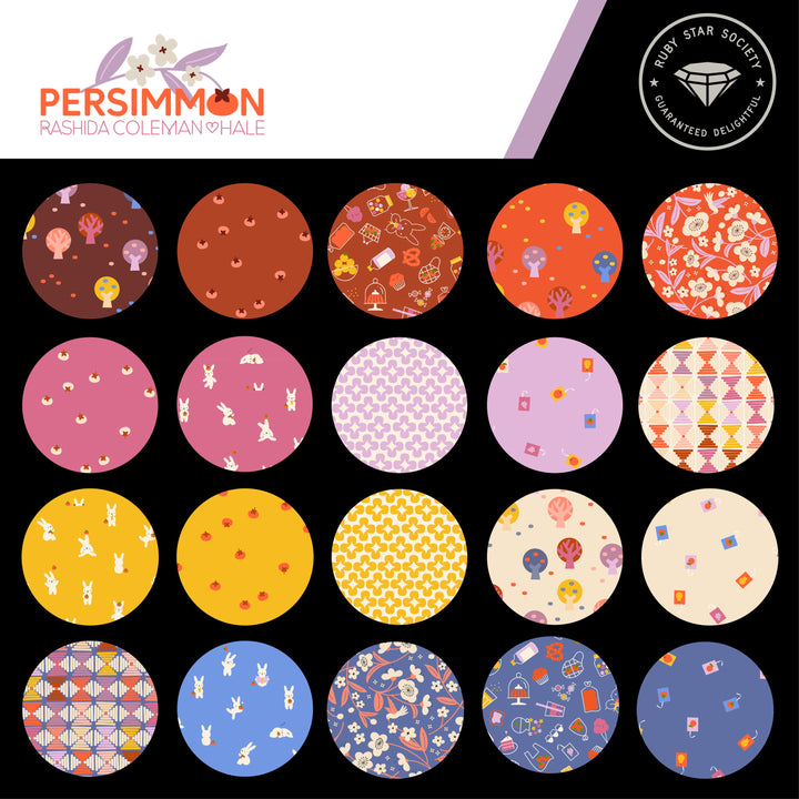 5" Cotton Fabric Charm Pack - Ruby Star Society Persimmon