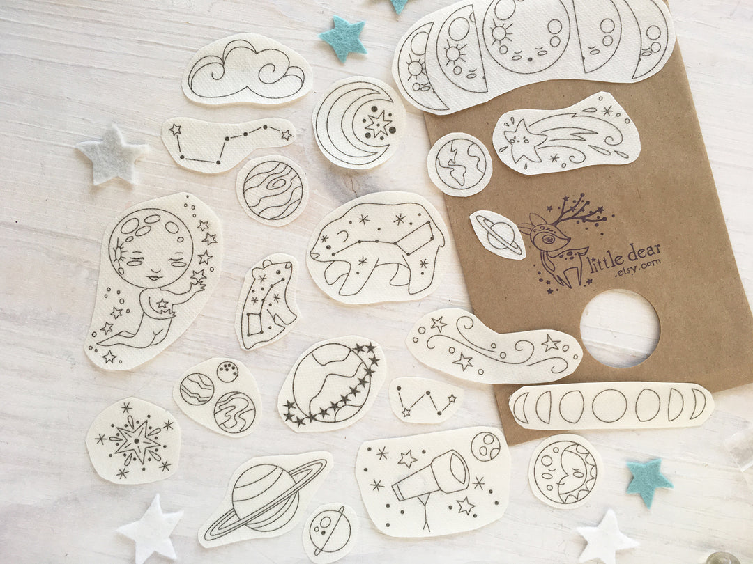 little dear Celestial Stick & Stitch Embroidery Pattern
