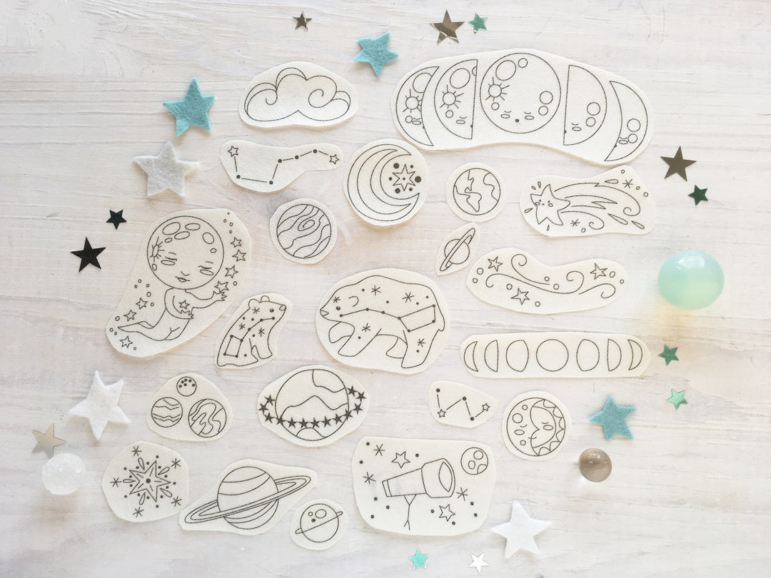 little dear Celestial Stick & Stitch Embroidery Pattern