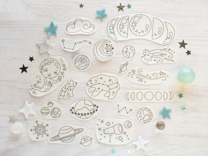 little dear Celestial Stick & Stitch Embroidery Pattern