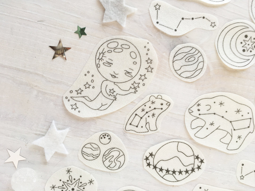 little dear Celestial Stick & Stitch Embroidery Pattern
