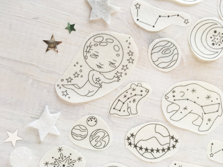little dear Celestial Stick & Stitch Embroidery Pattern