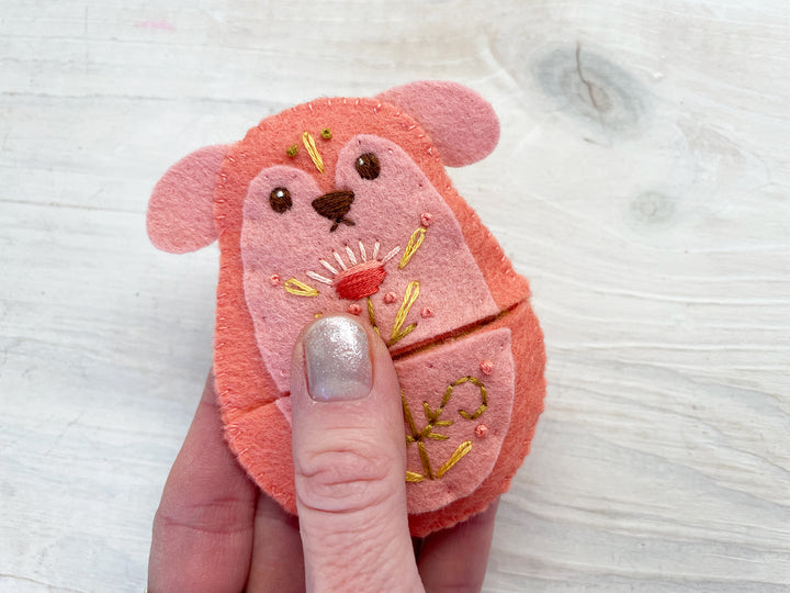 PDF Pattern - Felt Nesting Doll Pets Sewing Pattern