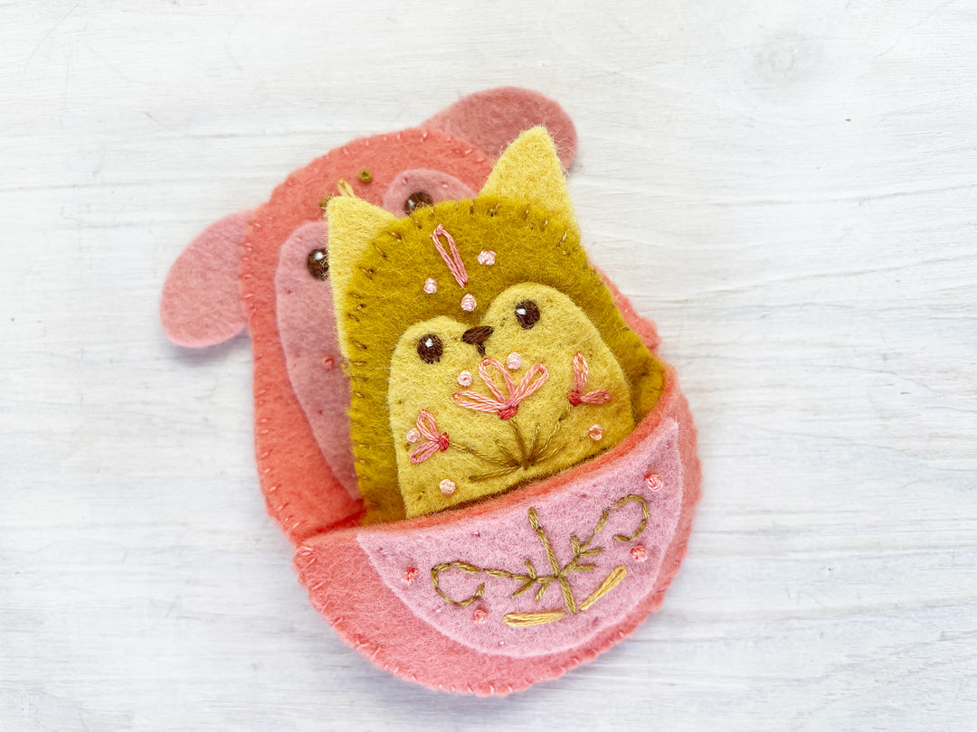 PDF Pattern - Felt Nesting Doll Pets Sewing Pattern
