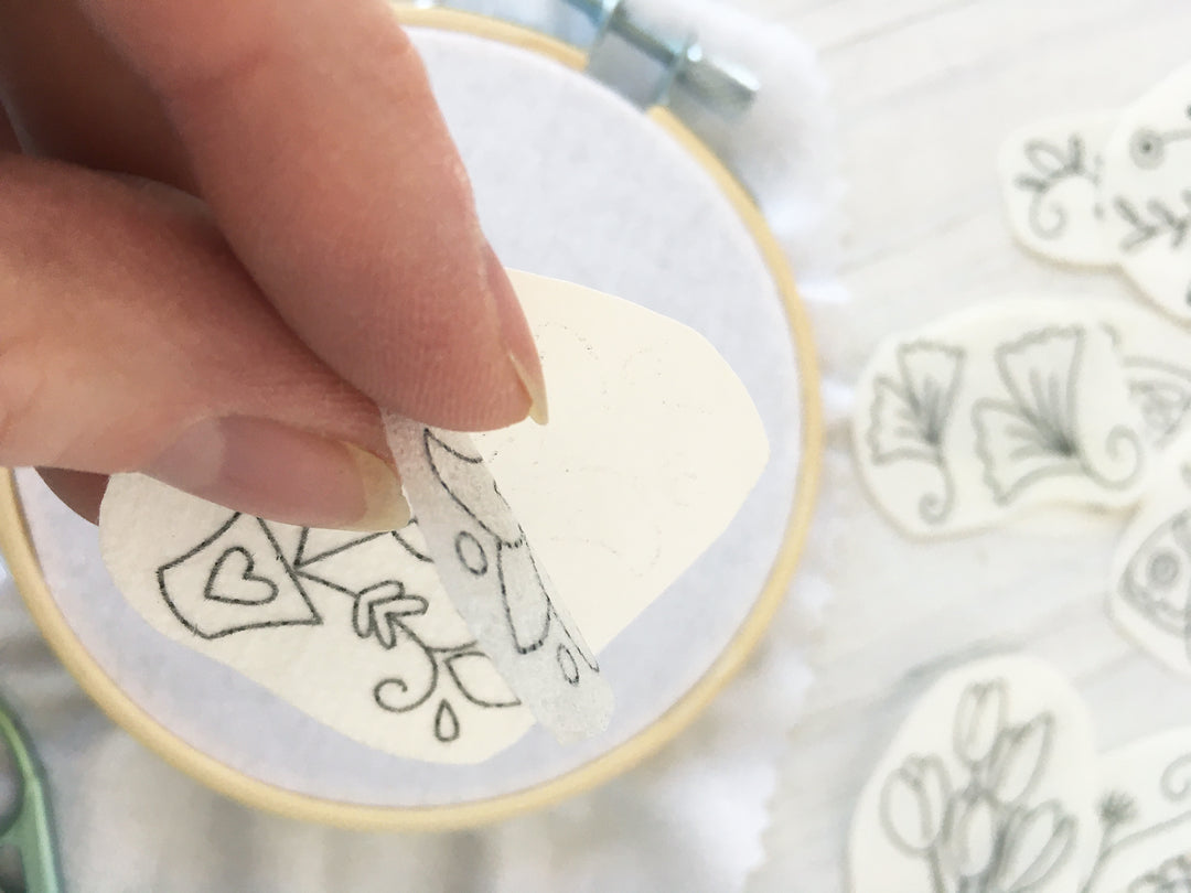 little dear Floral Stick & Stitch Embroidery Pattern