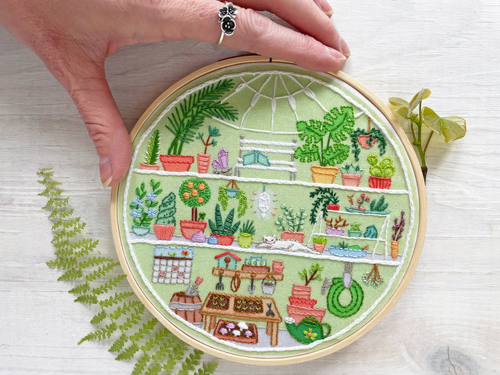 Little Greenhouse Embroidery Sampler