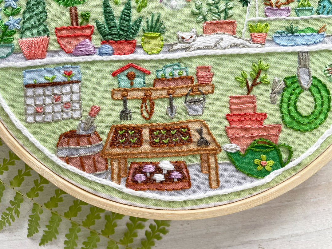 Little Greenhouse Embroidery Sampler