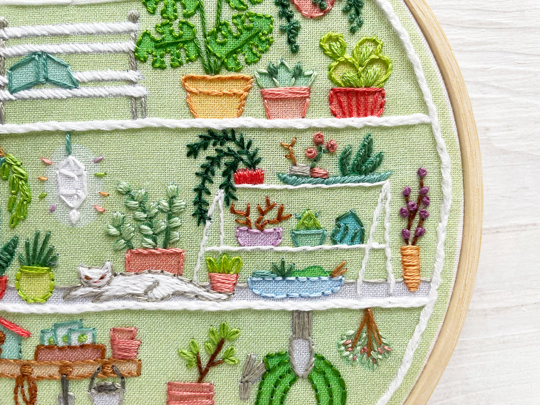 Little Greenhouse Embroidery Sampler