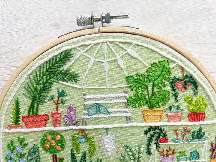 Little Greenhouse Embroidery Sampler