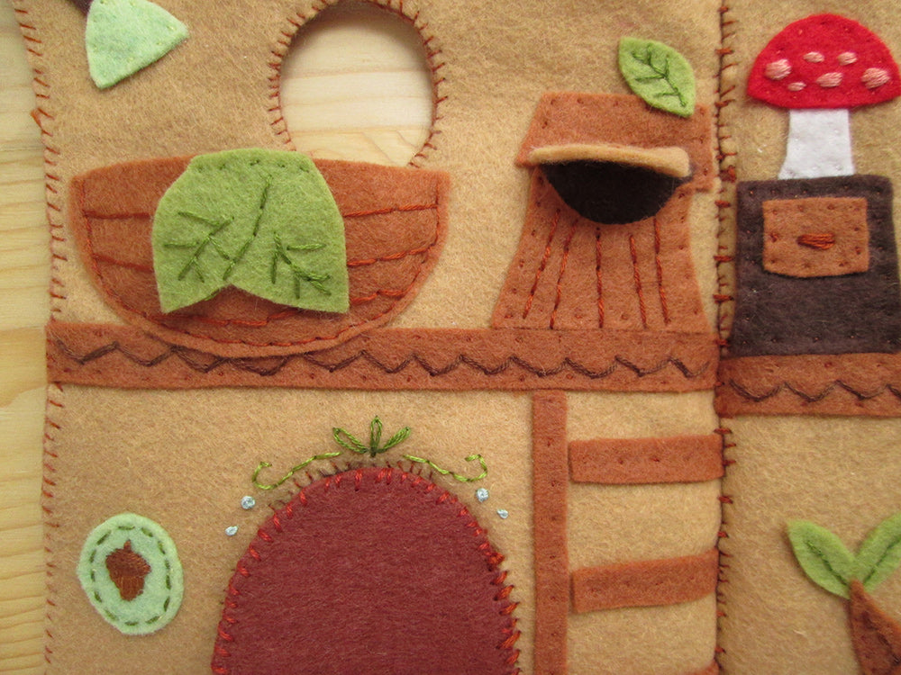 PDF Pattern - Squirrel's Treehouse Felt Quiet Book Sewing Pattern