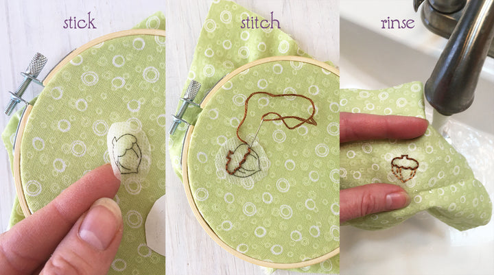 little dear Floral Stick & Stitch Embroidery Pattern